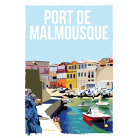 AF239 - Lot de 5 Affiches Marseille Anse de Malmousque - 20x30cm